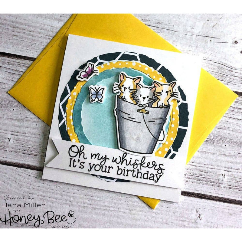 Honey Bee Stamps - Deckle Edge Circles - Honey Cuts