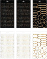 Tim Holtz - Advantus - Idea-Ology Spiral Bound Sticker Book - Metallic