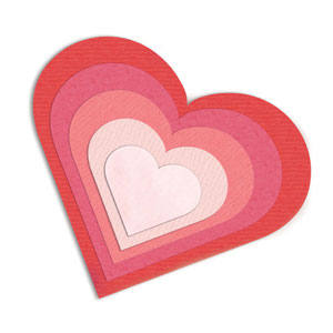 Sizzix - Framelits Die Set 6PK Hearts