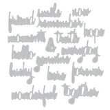 Sizzix - Thinlits Die Set 16PK Friendship Words: Script by Tim Holtz