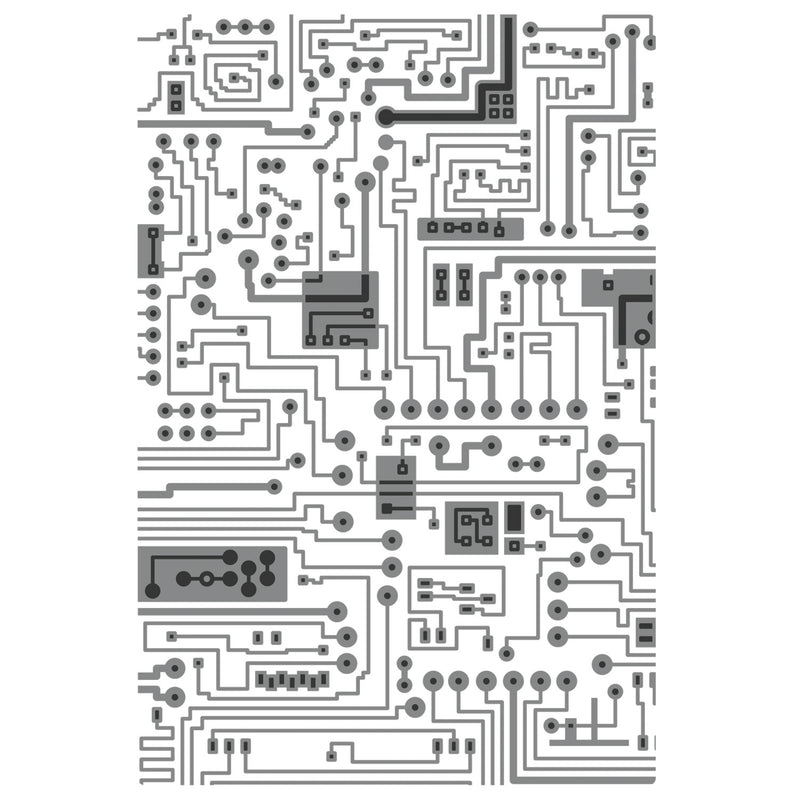 Sizzix - Multi-Level Texture Fades Embossing Folder Circuit by Tim Holtz