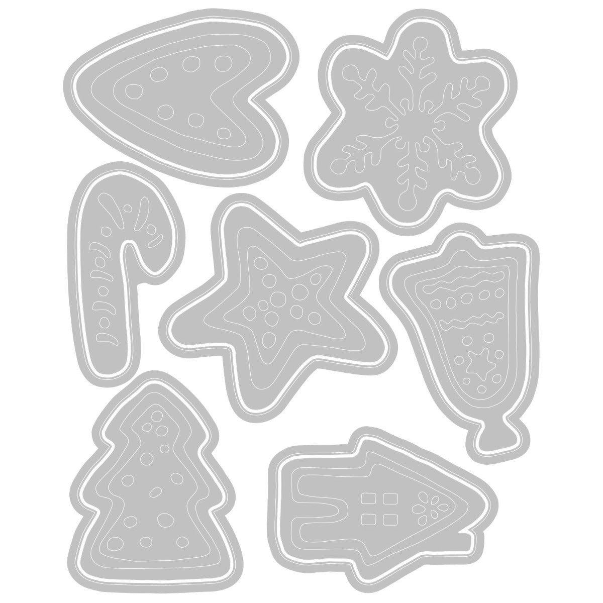 Sizzix - Thinlits Die Set 14PK Christmas Cookies by Tim Holtz