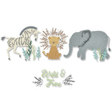 Sizzix - Framelits Die Set 10PK w/8PK Stamps Floral Safari by Olivia Rose