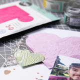 Sizzix - 3-D Textured Impressions Embossing Folder Mark Making Hearts by Kath Breen