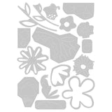 Sizzix - Thinlits Die Set 16PK Fabulous Bold Flora by Debi Potter