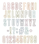 Sizzix - Thinlits Die Set 43PK Alphanumeric Bulletin by Tim Holtz