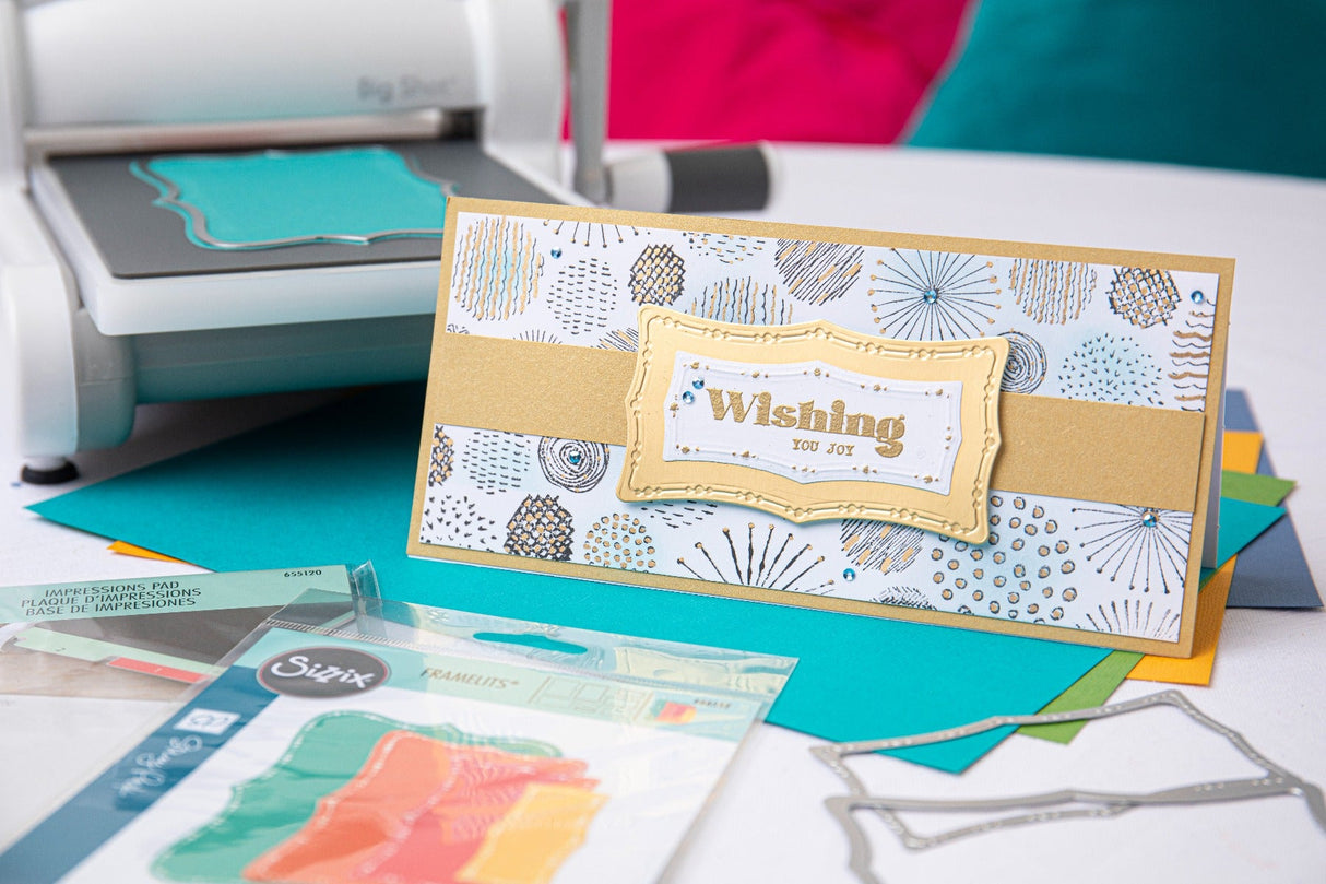 Sizzix - Framelits Die Set 8PK Fanciful Framelits  Doris Dotted Top Note by Stacey Park