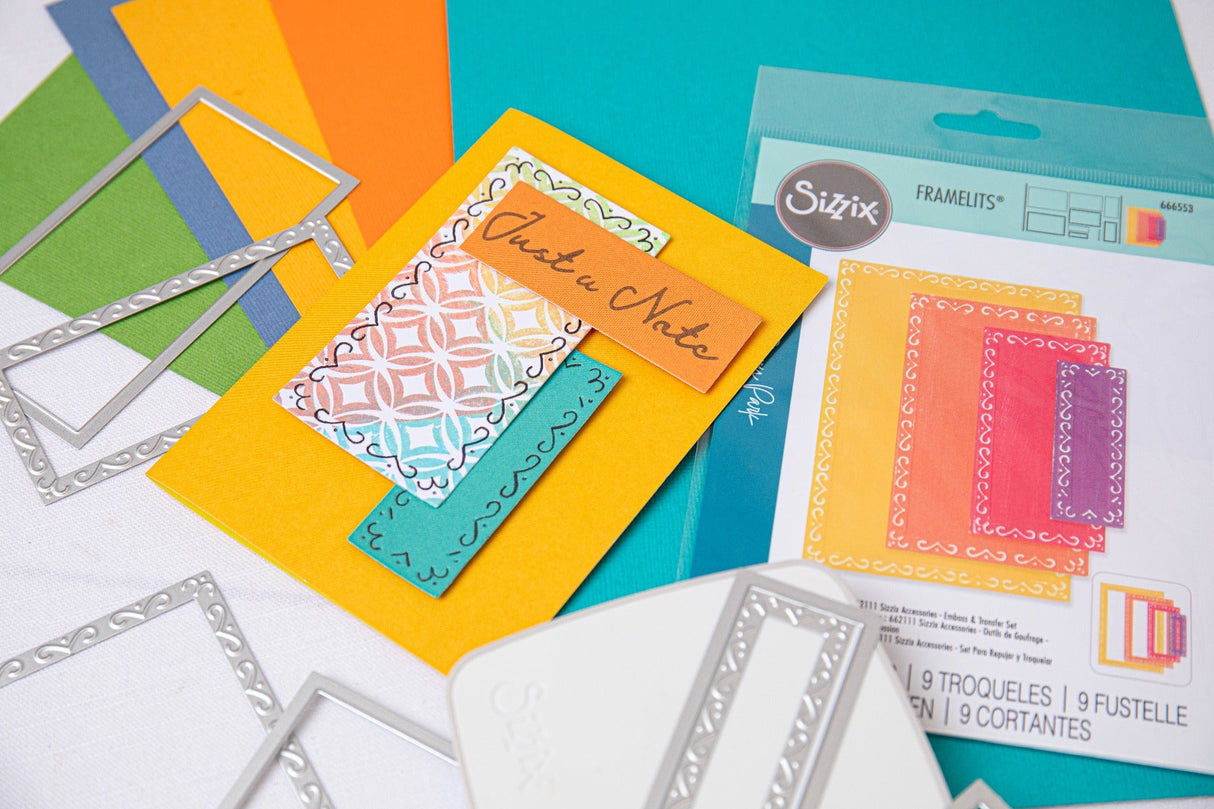 Sizzix - Framelits Die Set 9PK Fanciful Framelits Renee Deco Rectangles by Stacey Park