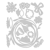 Sizzix - Thinlits Die Set 14PK Vault Funky Floral Wreath by Tim Holtz