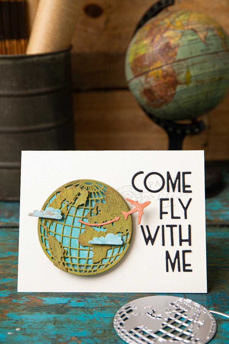 Sizzix - Thinlits Die Set 45PK Vault World Travel by Tim Holtz