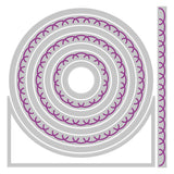 Sizzix - Framelits Die Set 9PK  Fanciful Framelits, Alena Arched Circles by Stacey