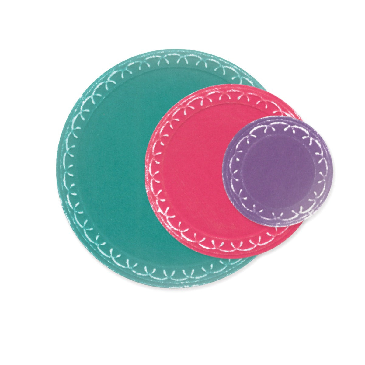 Sizzix - Framelits Die Set 9PK  Fanciful Framelits, Alena Arched Circles by Stacey