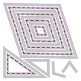 Sizzix - Framelits Die Set 13PK  Fanciful Framelits, Katy Deco Diamonds by Stacey P