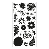 Sizzix - Layered Clear Stamps Set 20PK Painted Florals by Sizzix
