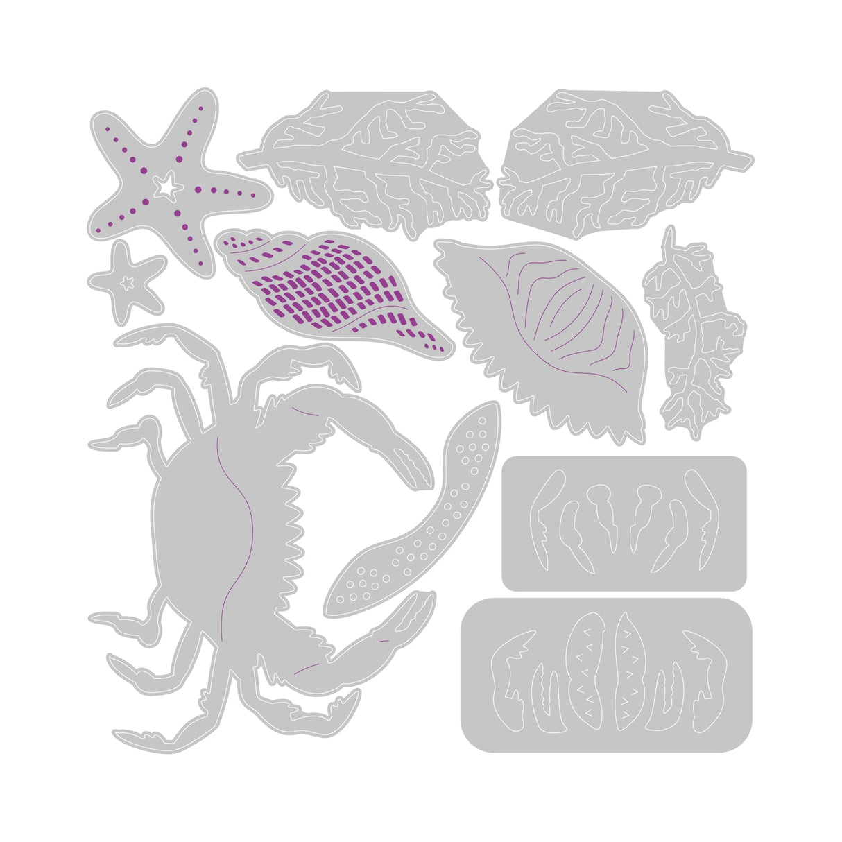 Sizzix - Thinlits Die Set 11PK Ocean Medley by Sizzix