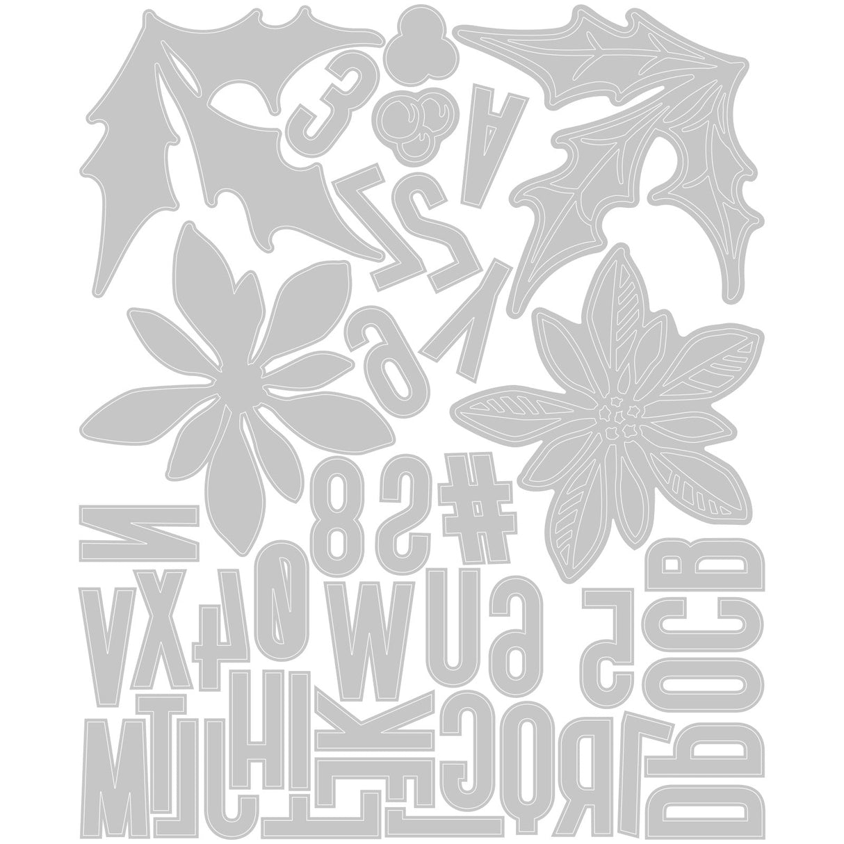 Sizzix - Thinlits Die Set 43PK Vault Seasonal Sketch by Tim Holtz