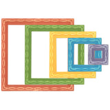 Sizzix - Framelits Die Set 11PK Fanciful, Yvette Interlaced Squares by Stacey Park