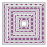Sizzix - Framelits Die Set 11PK Fanciful, Yvette Interlaced Squares by Stacey Park