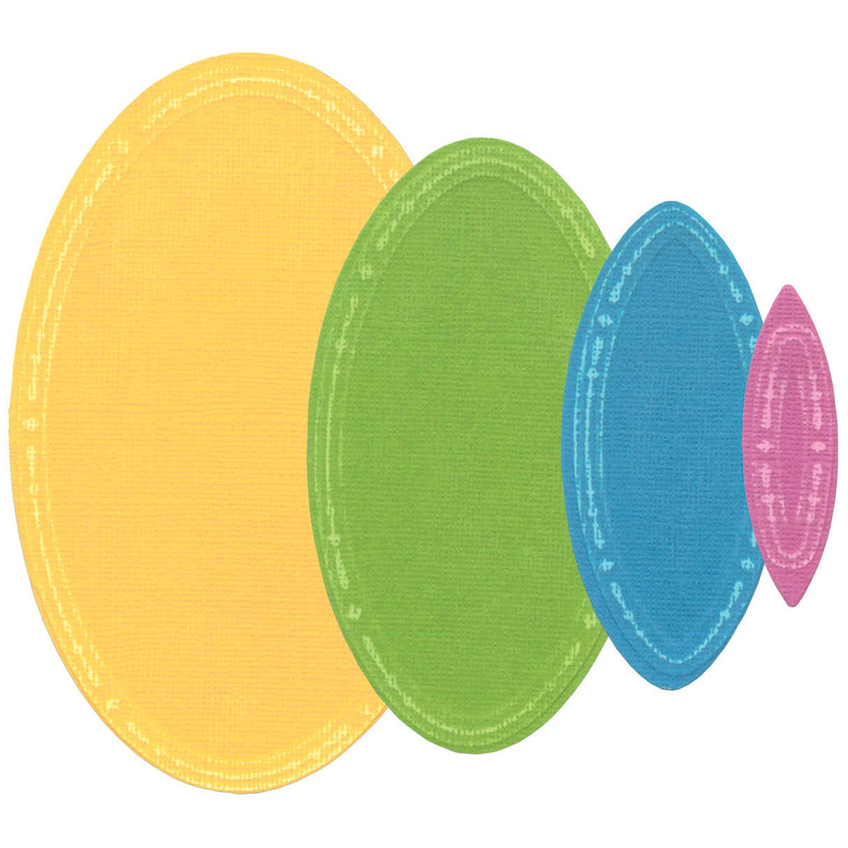 Sizzix - Framelits Die Set 9PK  Fanciful  Reversed, Clare Classic Ovals by SP