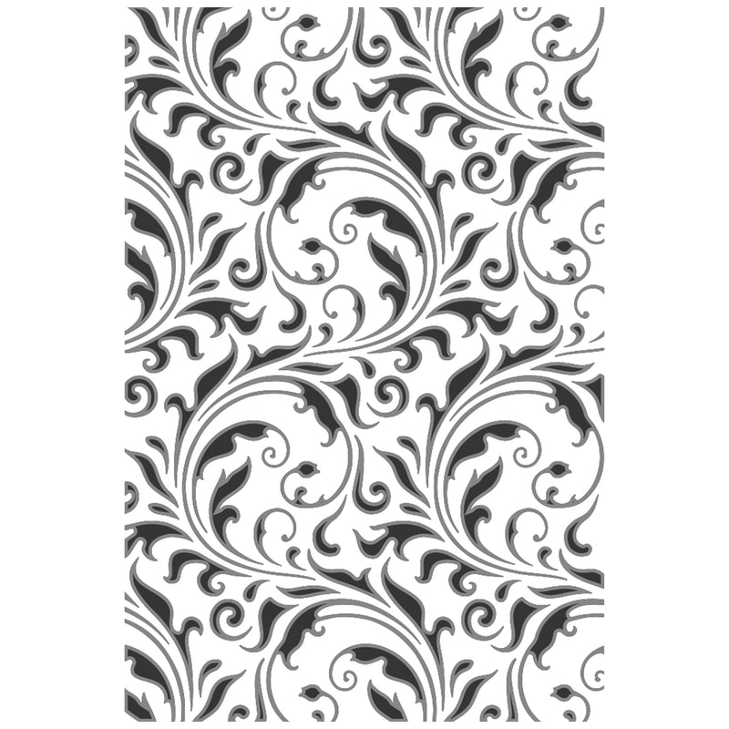 Sizzix - Multi Level Textured Impressions Embossing Folder Vault Flourish by Tim Holtz