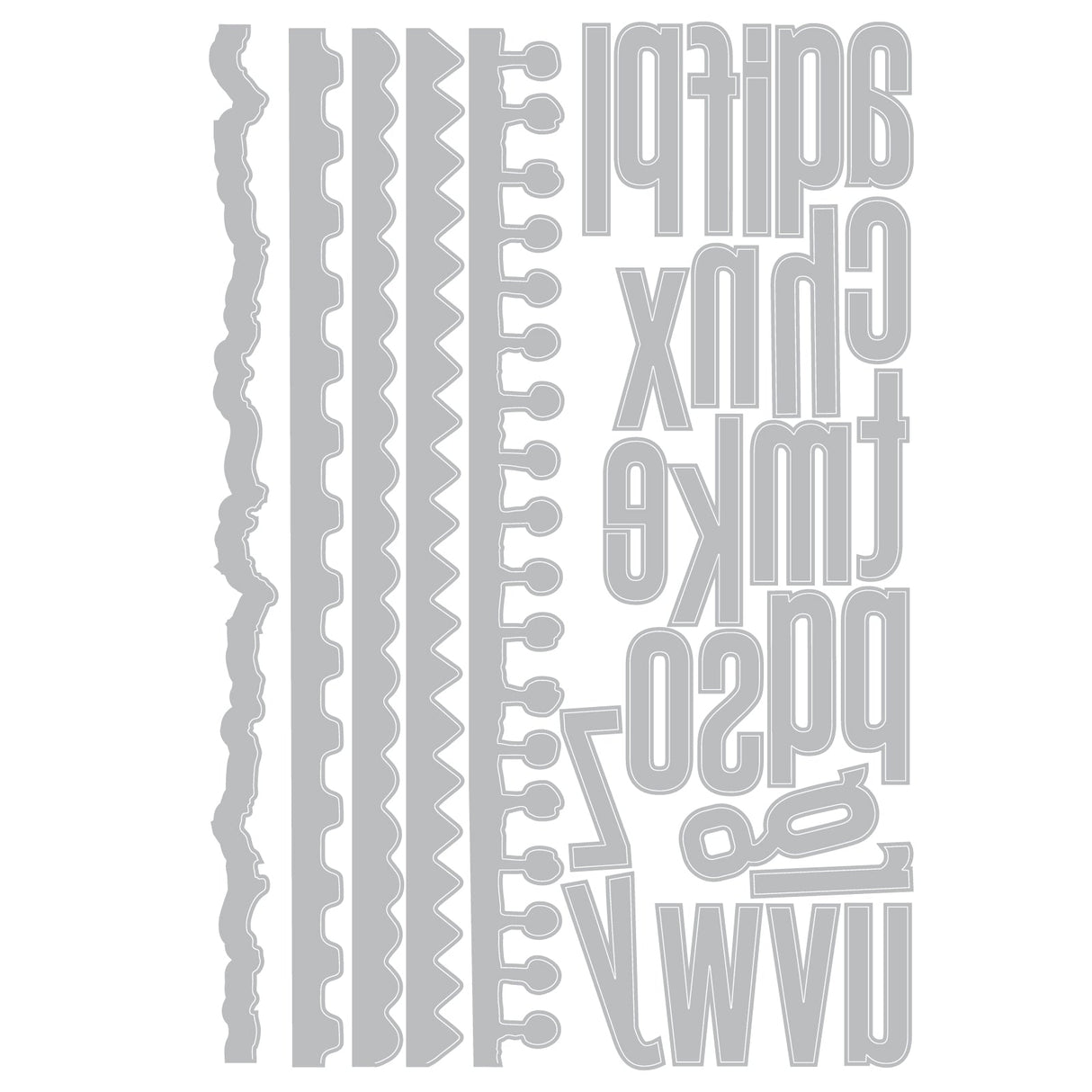 Sizzix - Thinlits 31PK Die Set Vault Edges by Tim Holtz