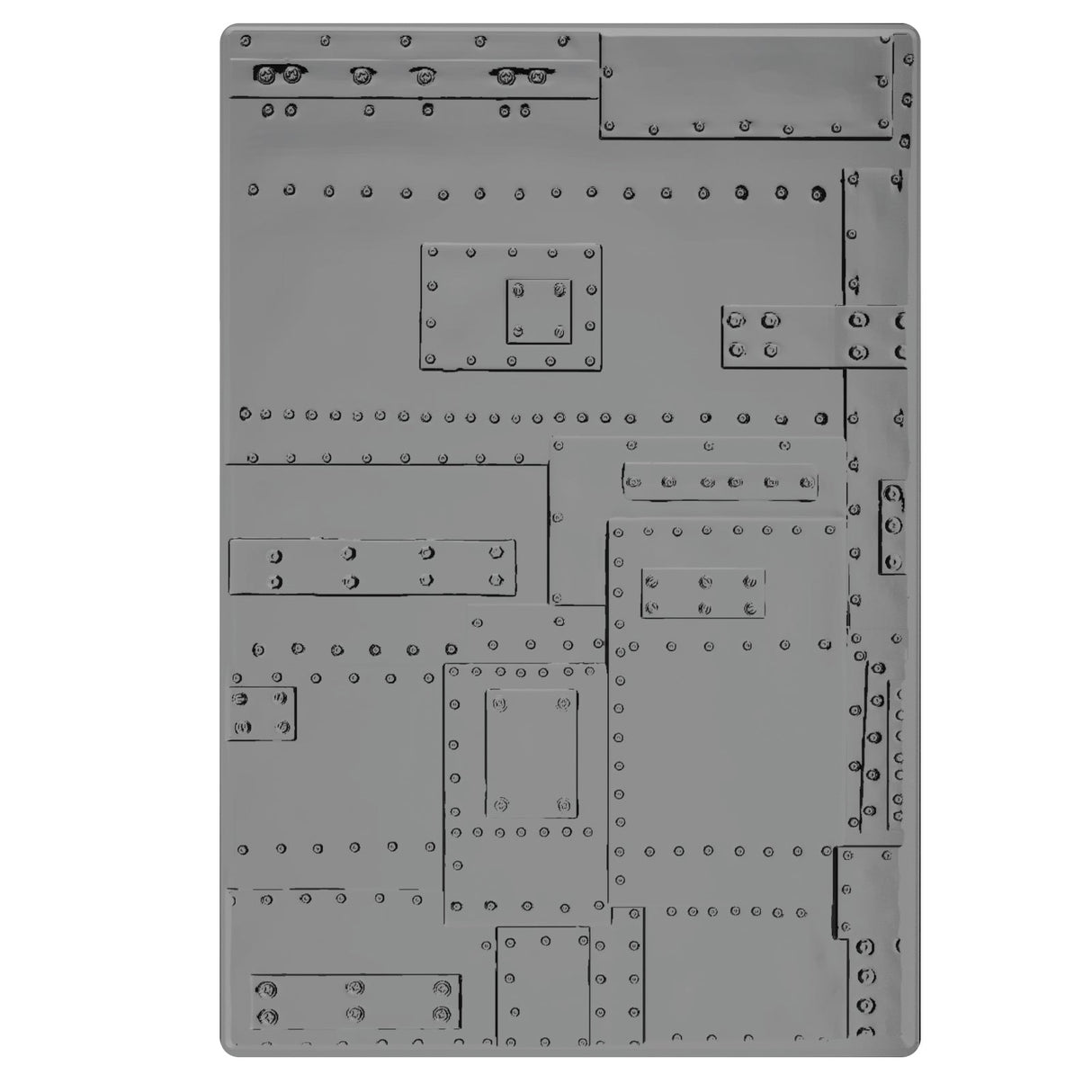 Sizzix - 3-D Texture Fades Embossing Folder Foundry Large/A5 by Tim Holtz