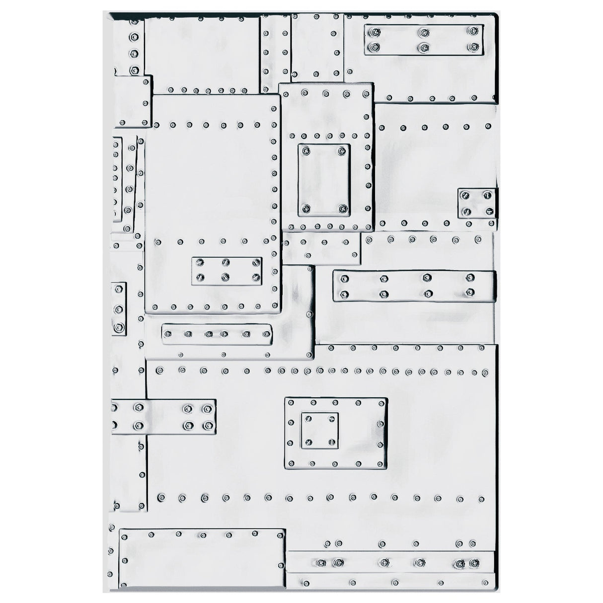 Sizzix - 3-D Texture Fades Embossing Folder Foundry Large/A5 by Tim Holtz