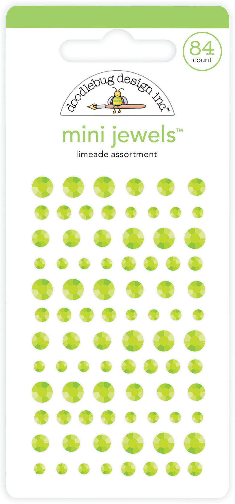 Doodlebug - Mini Jewels - Limeade