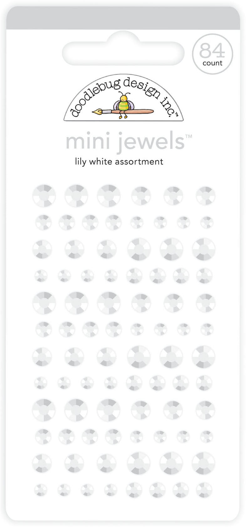 Doodlebug - Mini Jewels - Lily White