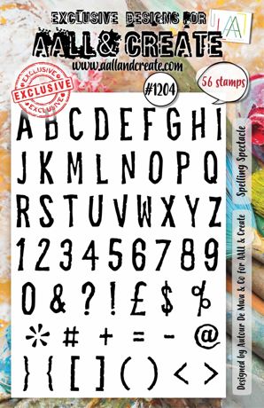 AALL & Create - A5 Clear Stamp Set - Spelling Spectacle - #1204