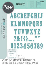 Sizzix - 49 And Market - Framelits Die Set - Fine Line Alpha 02