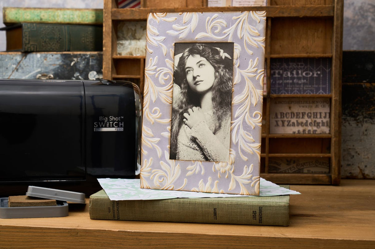 Sizzix - 3D Texture Fades A5 Embossing Folder By Tim Holtz - Botanical