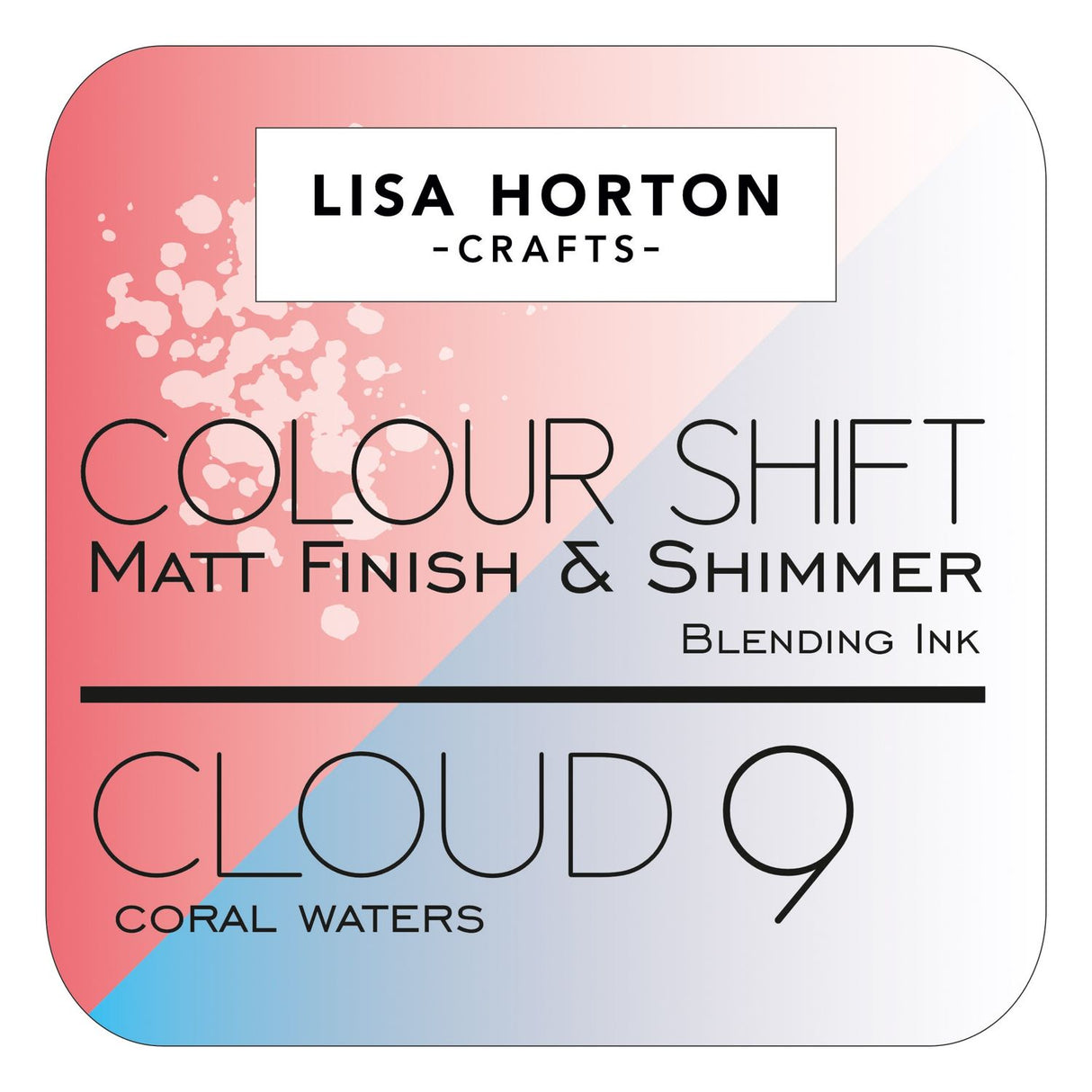Lisa Horton Crafts - Cloud 9 - Colour Shift Ink Pad - Coral Waters