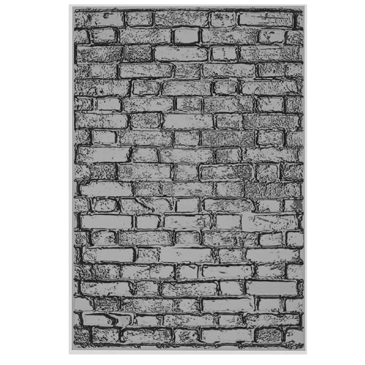 Sizzix - 3D Texture Fades A5 Embossing Folder By Tim Holtz - Brickwork