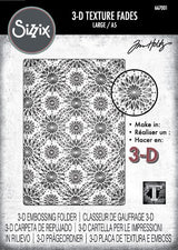Sizzix - 3D Texture Fades A5 Embossing Folder By Tim Holtz - Kaleidoscope