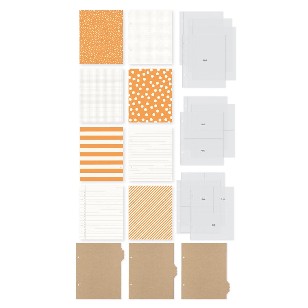 Simple Stories - Sn@p! Binder 6"X8" - Orange - Limited Edition