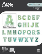 Sizzix - 49 & Market - Thinlits Die Set - This Or That 2 Inch Alphabet
