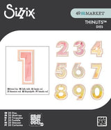 Sizzix - 49 & Market - Thinlits Die Set - This Or That 2 Inch Numbers