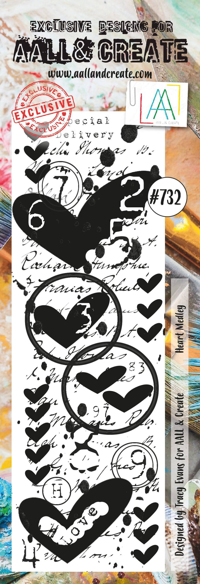 AALL & Create - Border Stamp Set - Heart Medley - #732