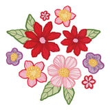 Sizzix - Clear Stamps Set 16PK w/35PK Framelits Die Floral Layers #1 by Vicki Boutin