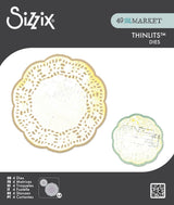 Sizzix - 49 & Market - Thinlits Die Set - Doily Duo