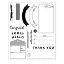 ***Pre-Order*** Sizzix - 49 & Market - Clear Stamp With Framlits Die - Globetrotter's Mark