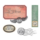 ***Pre-Order*** Sizzix - 49 & Market - Clear Stamp With Framlits Die - Globetrotter's Mark