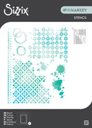 ***Pre-Order*** Sizzix - 49 & Market - A4 Stencil - Artful Layer
