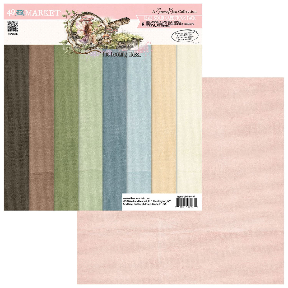 49 And Market - The Looking Glass - Collection Pack 12"X12" - Solids