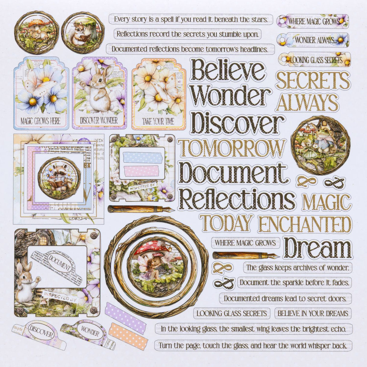 49 And Market - The Looking Glass - Chipboard Set