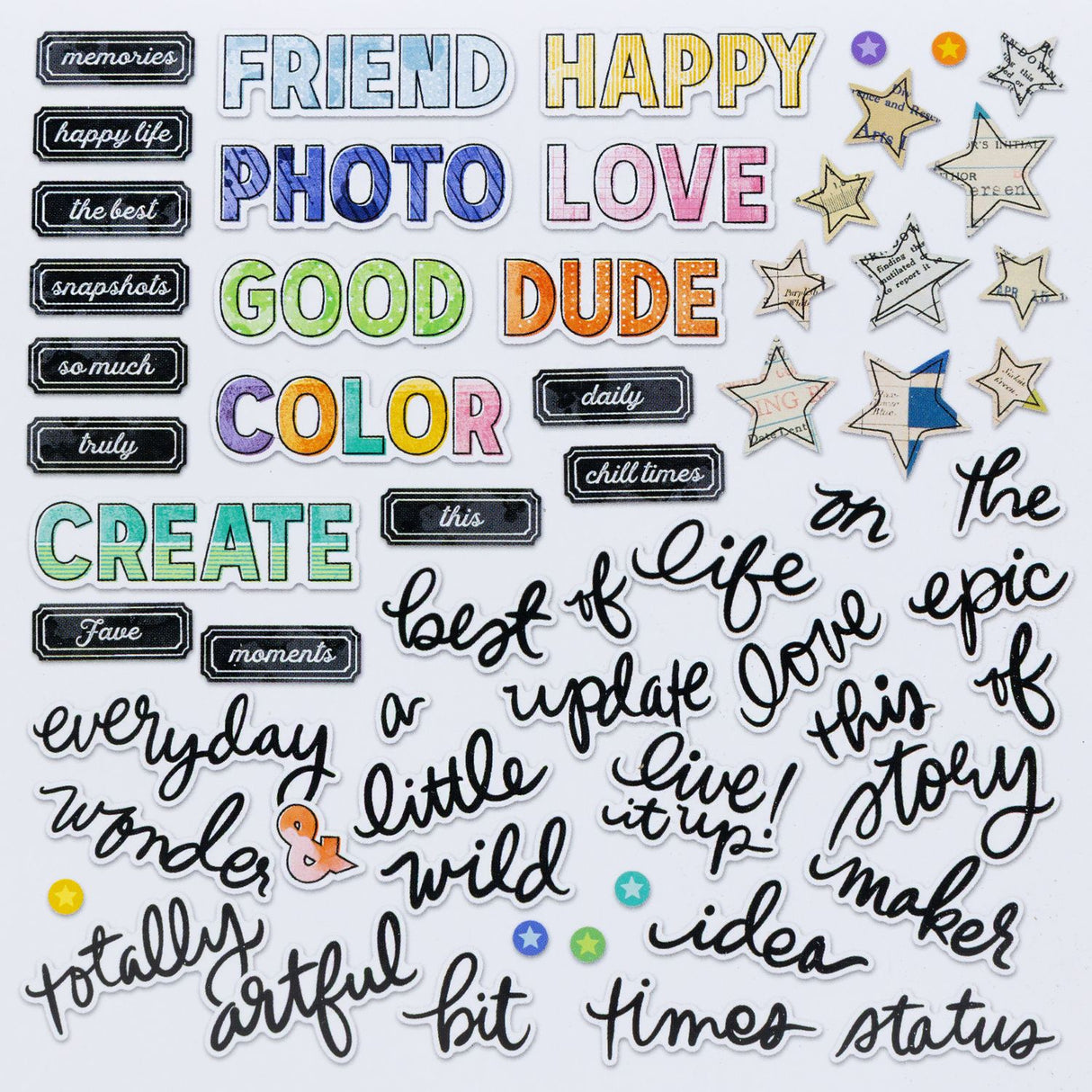 49 And Market - Vicki Boutin - Artful Moments - Chipboard Set