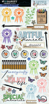 49 And Market - Vicki Boutin - Artful Moments - Cardstock Stickers