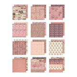 Tim Holtz - Advantus - Idea-ology Double- Sided Cardstock 12"X12" - Palette Collection: Pink