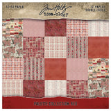 Tim Holtz - Advantus - Idea-ology Double- Sided Cardstock 12"X12" - Palette Collection: Red